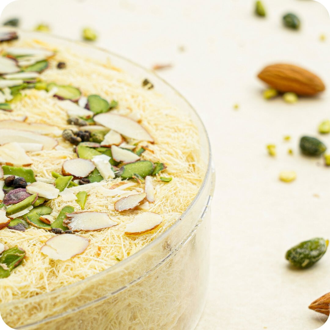 Traditional mithai desi ghee soan papdi box by The Sweet Blend