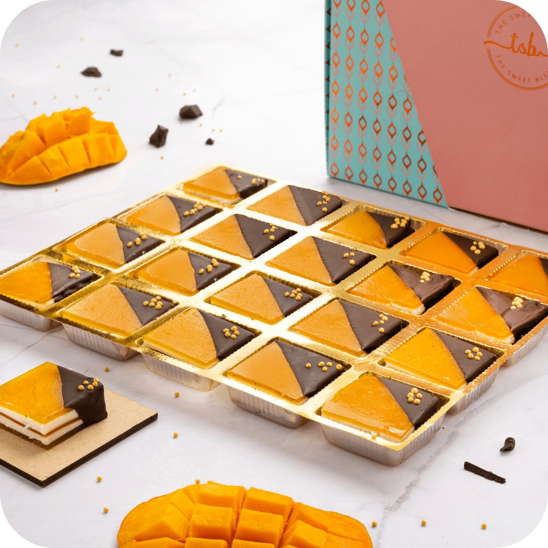 Unique sweets Mango Bites box of 500 grams by The Sweet Blend