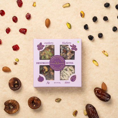Dry fruit bites box of 4 by The Sweet Blend