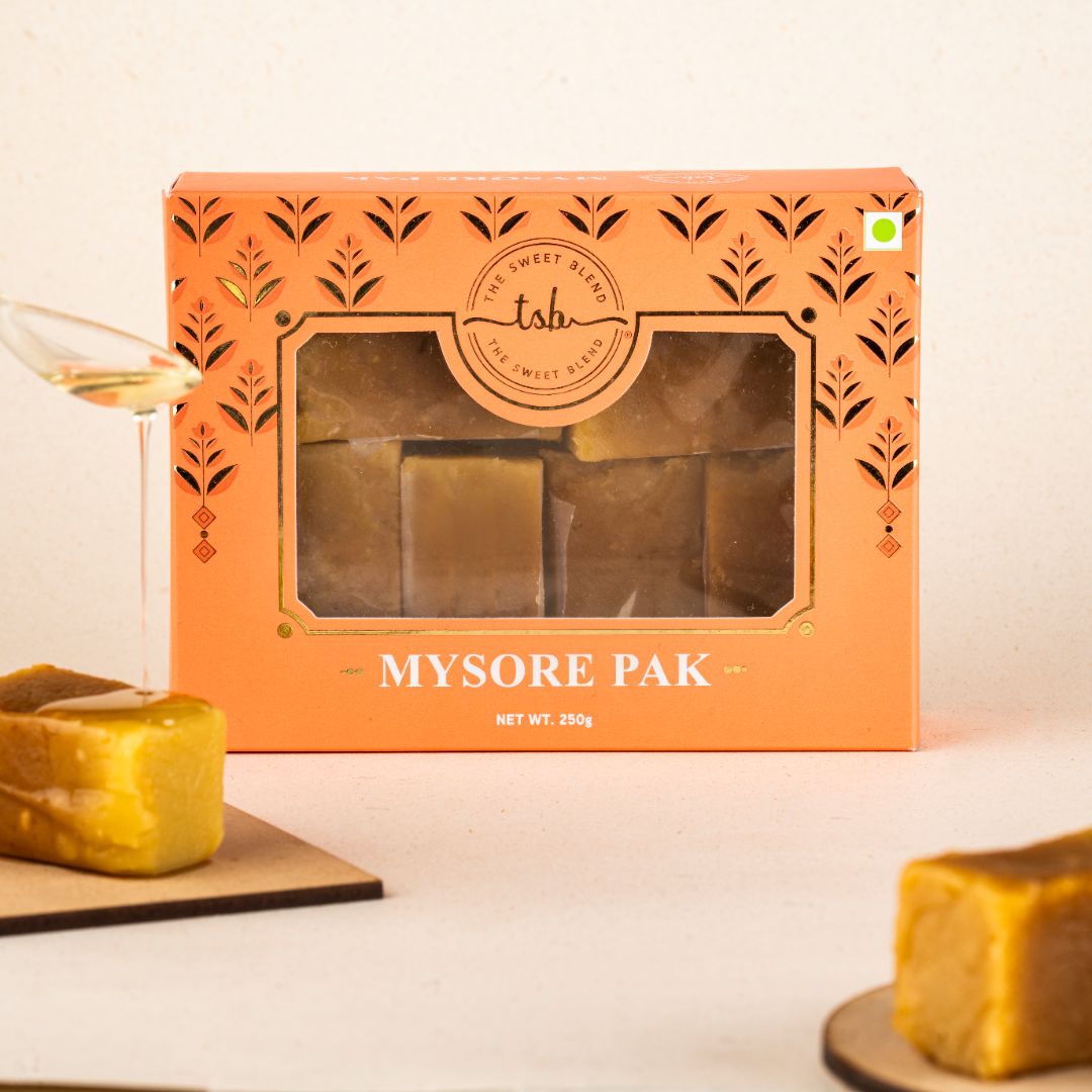 Mysore pak mithai pack of 200 grams by The Sweet Blend