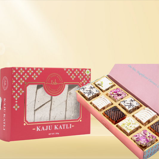 Kaju Katli + All flavour Crunch Box