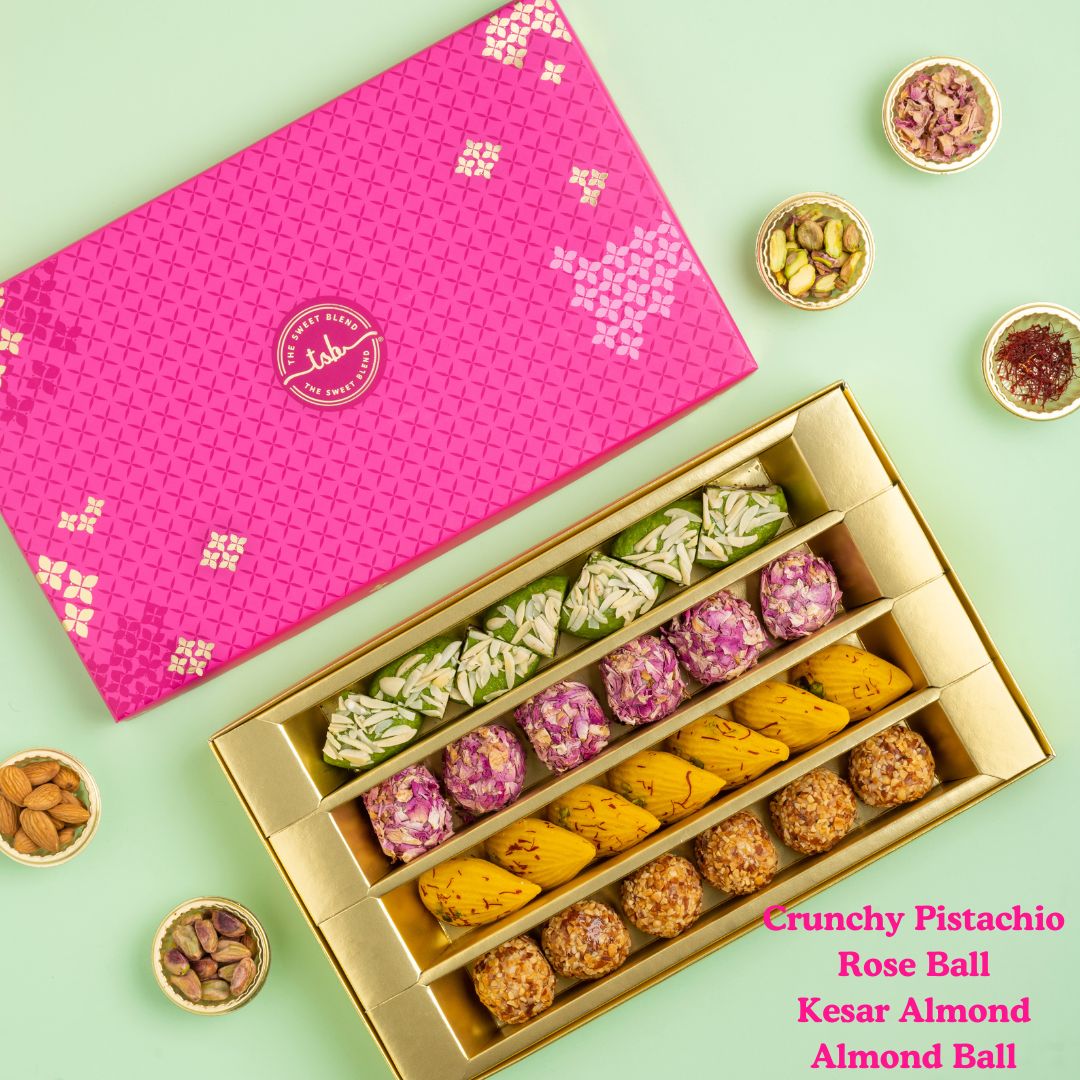 Exotic fusion mithai box 750 grams by The Sweet Blend