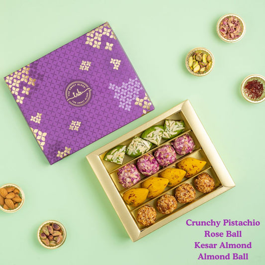 Exotic fusion mithai box 500 grams by The Sweet Blend