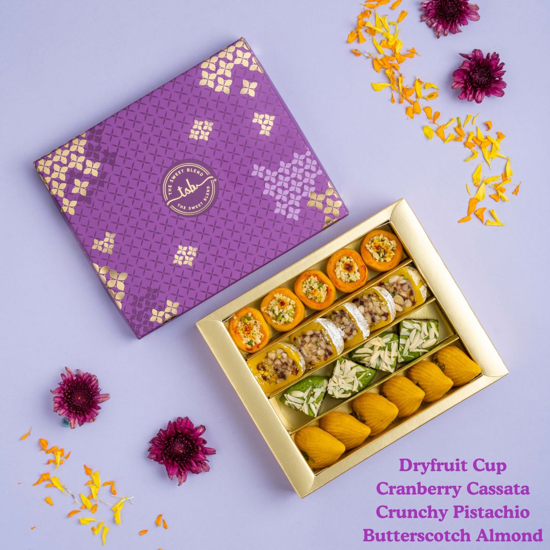 Fusion dry fruits mithai box by The Sweet Blend
