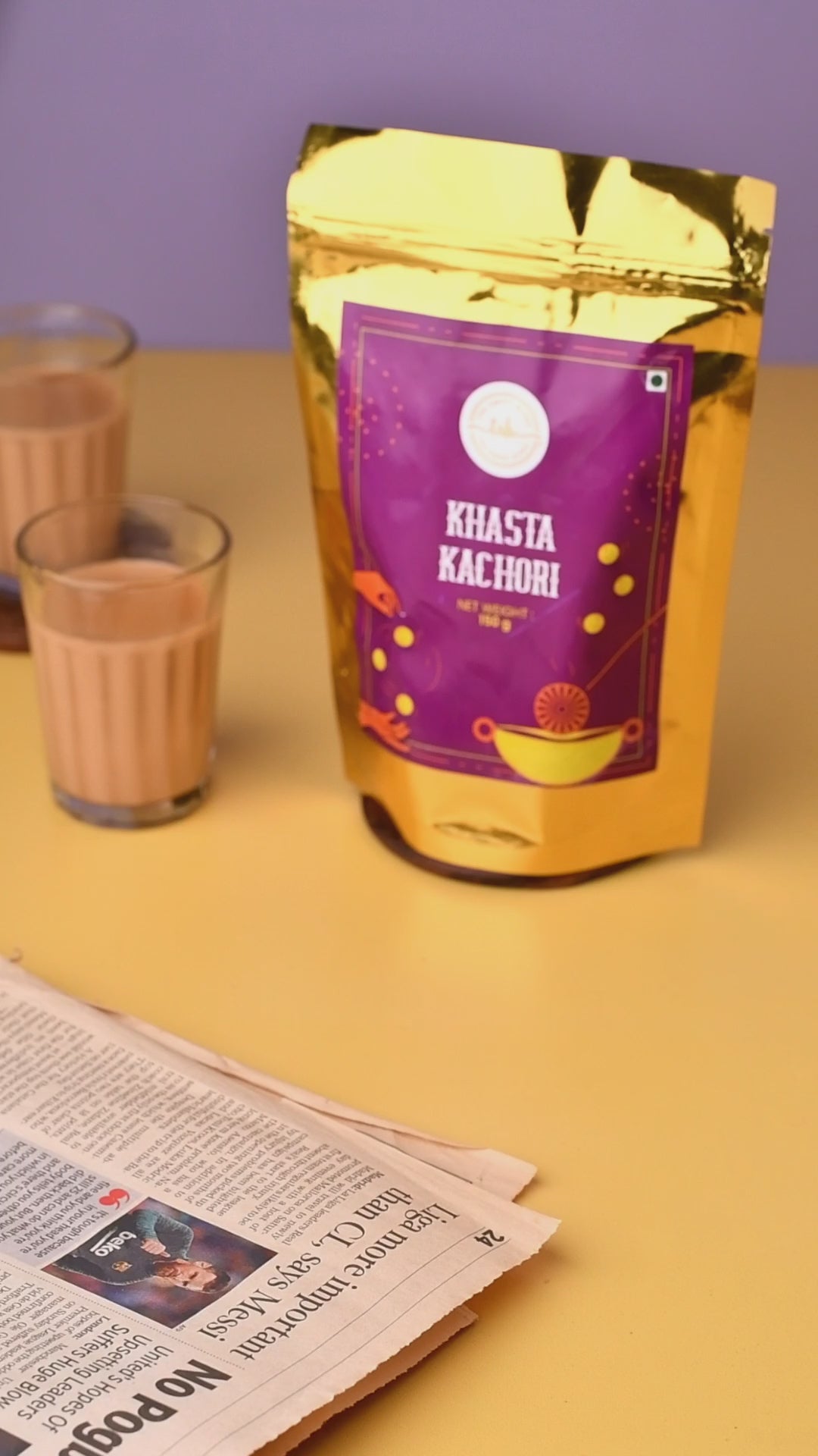Tea time snacks Khasta kachori packet by The Sweet Blend
