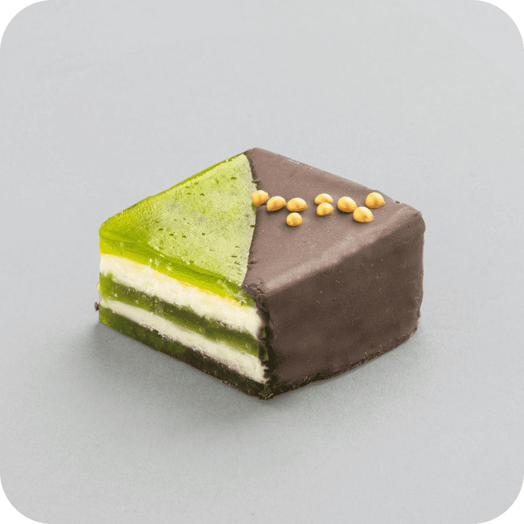 Green Tea Cake (Design #3) 抹茶蛋糕 - Cube Bakery & Cafe
