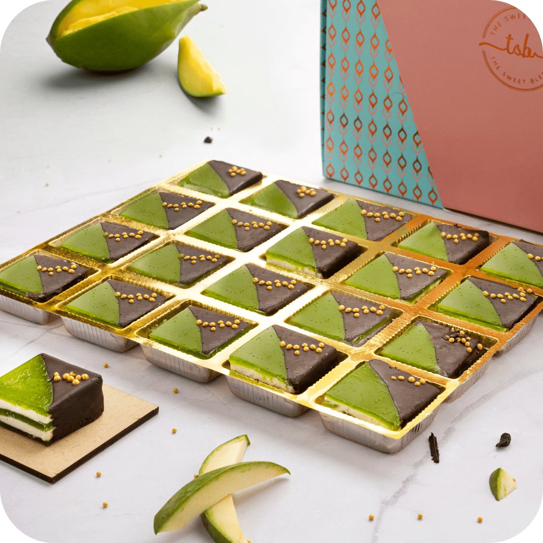Unique sweets Raw Mango Bites box of 500 grams by The Sweet Blend
