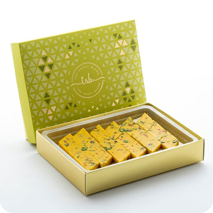 Kesar pista katli box of 450 grams by The Sweet Blend